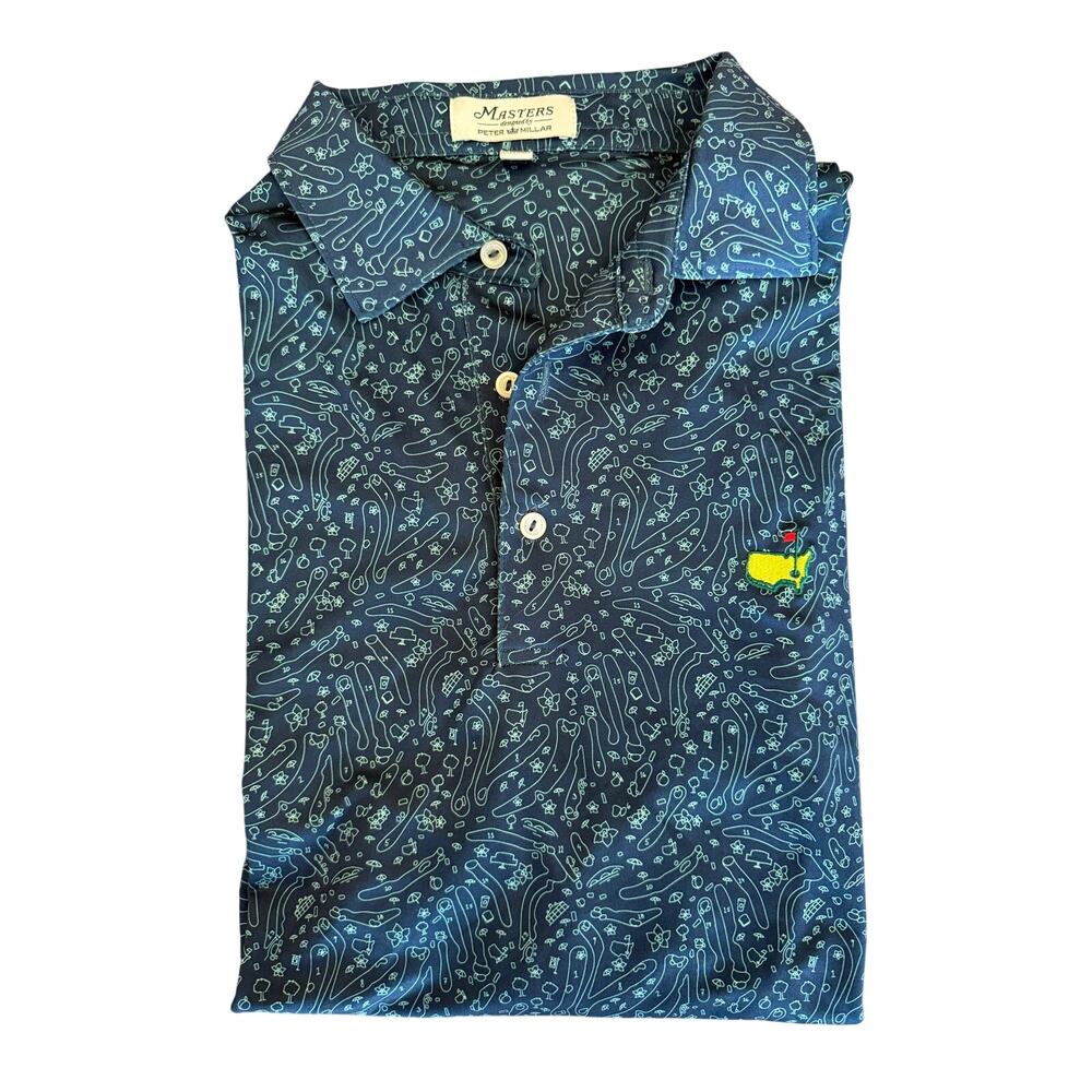 2026 MASTERS by Peter Millar Course Design Performance Tech Golf Polo Shirt